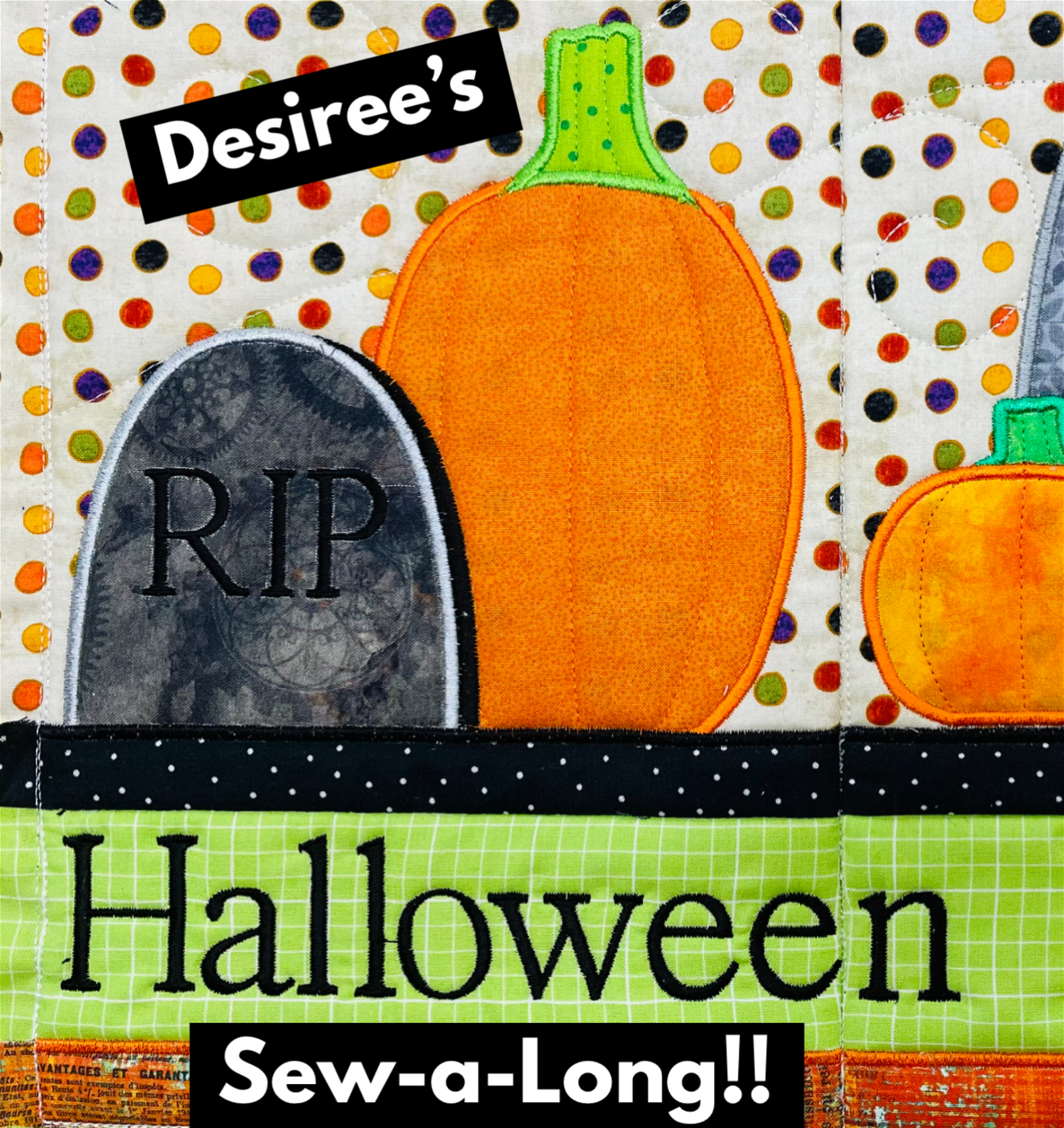 Desiree's Mystery Halloween Party Bus Quilt Sew-a-Long