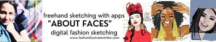  About  Faces online- IPAD/TABLET illustration